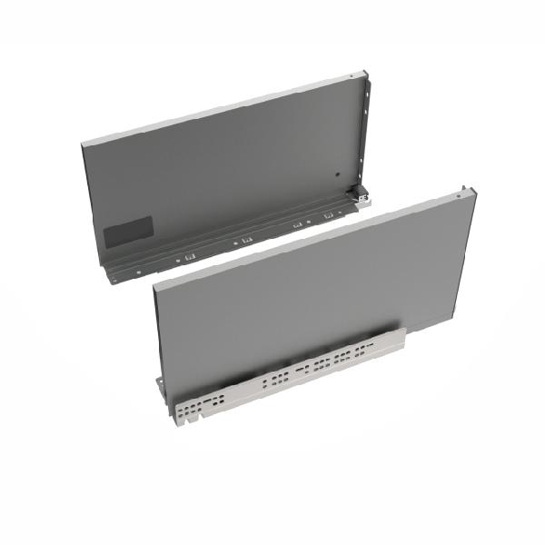 Slim T-box 4D комплект ящика 450мм, темно-серый, боковины h244мм, откр. от нажатия, для ДСП 16мм