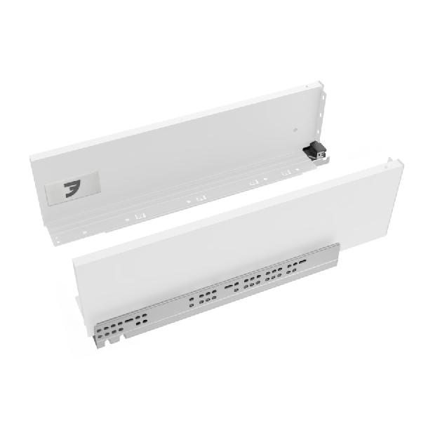 Slim T-box 4D комплект ящика 400мм, белый, боковины h132мм, откр. от нажатия, для ДСП 16мм